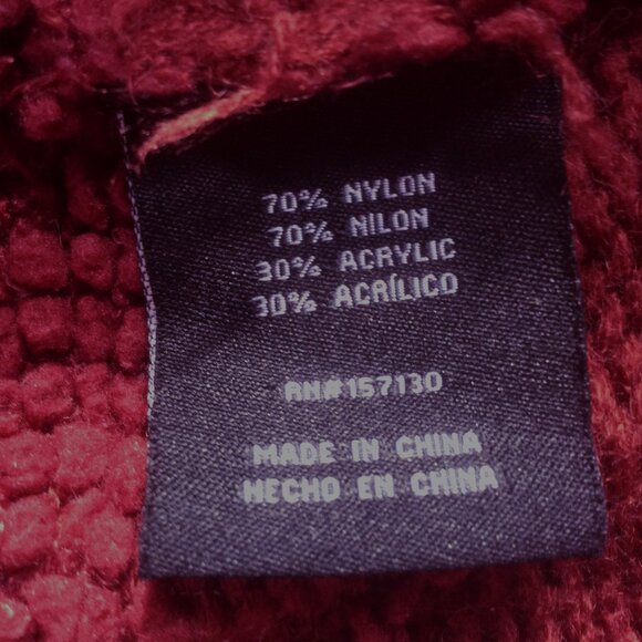 Mesh + Lace Burnt Sienna Boho Textured Chunky Knit Open Front Cardigan Size 2X - Picture 5 of 6